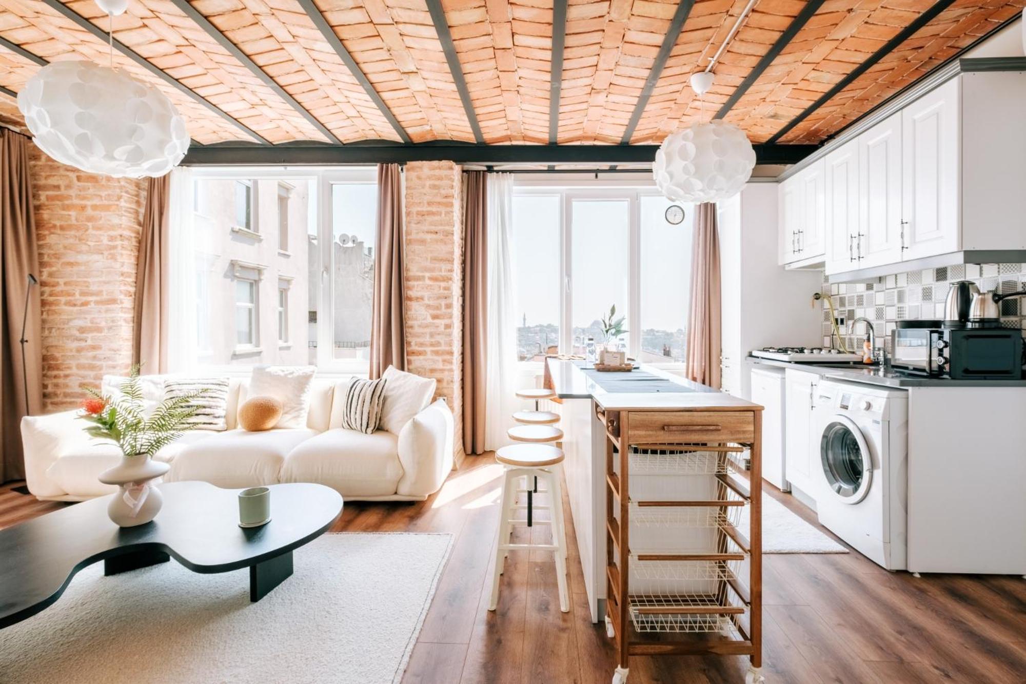 Flat W City View Near Galata Tower In Istiklal Ave Daire İstanbul